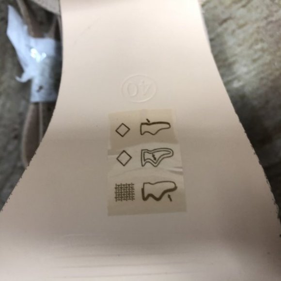 London Rebel Size 9 US High Wedge Heels Blush Pink - Picture 3 of 6